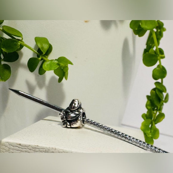 Authentic Pandora Retired Smiling Buddha S925 Ale Charm - Picture 3 of 11